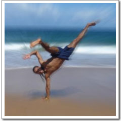 Čovek na jednoj ruci